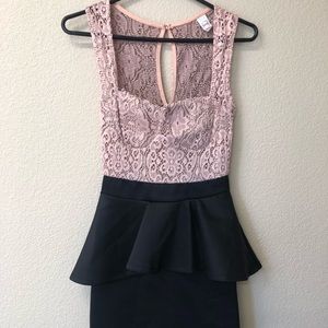 Two tone beautiful cocktail dress